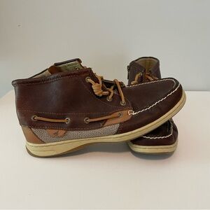 Sperry Top Sider Womens Brown Leather Marella Boots